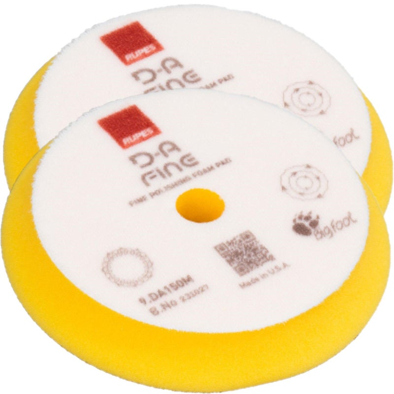 RUPES D-A Series 6"" Orbital Foam Polishing Pads Bundle - Includes 2 Fine, 2 Ultra Fine and 2 Coarse Foam Pads - Tailored to Meet The Diverse Needs of Automotive Detailing - Image 2